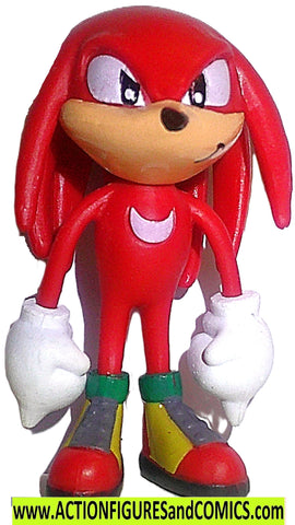 SONIC The Hedgehog KNUCKLES 2008 2.5 inch Jazwares red