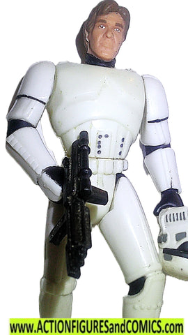 star wars action figures HAN SOLO STORMTROOPER mail away power of the force potf