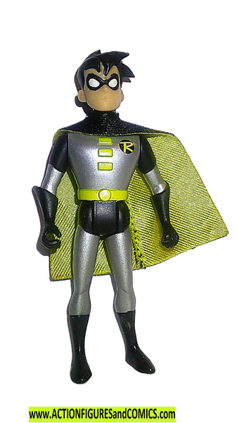 batman animated series ROBIN Silver suit yellow cape dc ...