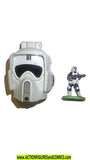 star wars micromachines BIKER SCOUT Head ENDOR forest