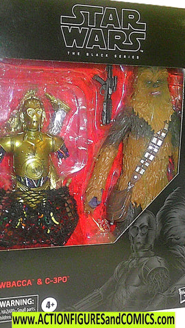Star Wars action figures CHEWBACCA C-3PO Deluxe moc mib
