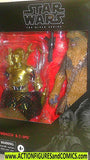 Star Wars action figures CHEWBACCA C-3PO Deluxe moc mib