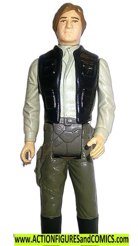 star wars action figures HAN SOLO 1984 endor trenchcoat