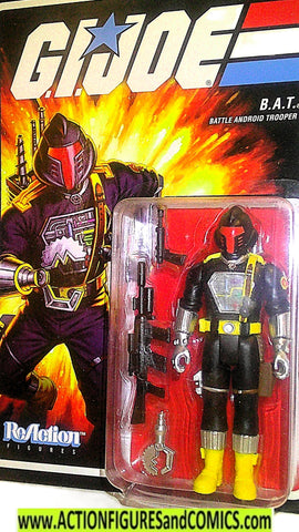 gi joe COBRA BAT Black red visor Reaction super7 moc