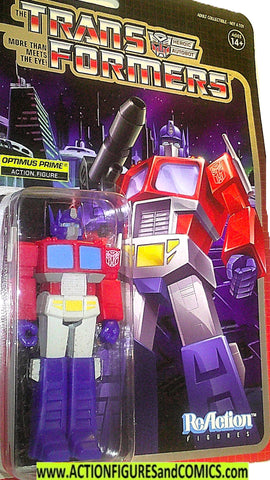 Transformers Reaction OPTIMUS PRIME 2019 Super7 g1 moc
