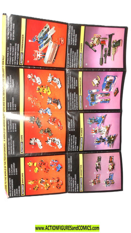 Transformers 1984 series 1 PRODUCT Catalogue g1 insert ...