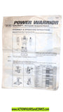 gobots GRUNGY 1984 INSTRUCTIONS vintage courageous