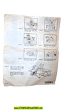 gobots GRUNGY 1984 INSTRUCTIONS vintage courageous