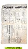 gobots GRUNGY 1984 INSTRUCTIONS vintage courageous