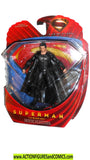 dc universe classics SUPERMAN BLACK suit man of steel moc