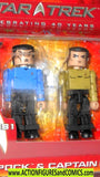 minimates SPOCK & PIKE 2007 star trek 40 Years moc