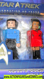 minimates SPOCK & UHURA 2007 star trek 40 Years moc