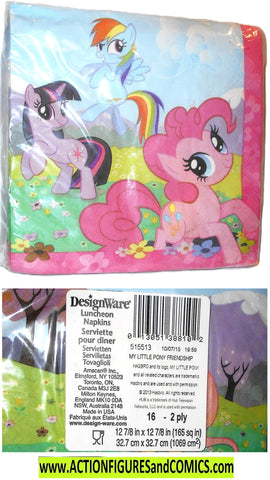 my little pony NAPKINS 2015 New Sealed mib moc mip