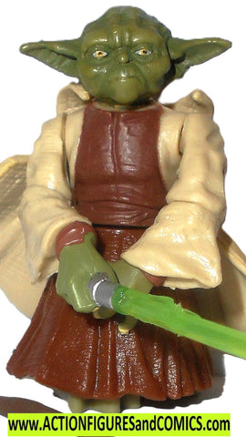 star wars action figures YODA 2005 rots Spinning attack