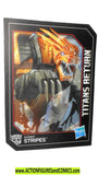 Transformers STRIPES Titans Return Trading Card steeljaw