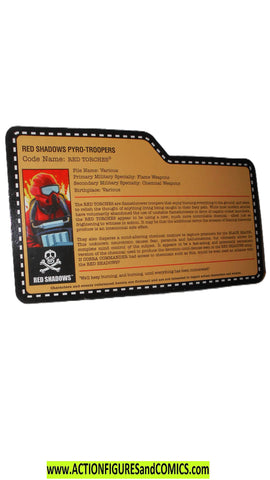 gi joe Red Shadows PYRO TROOPER 2010 joecon flamethrower ...