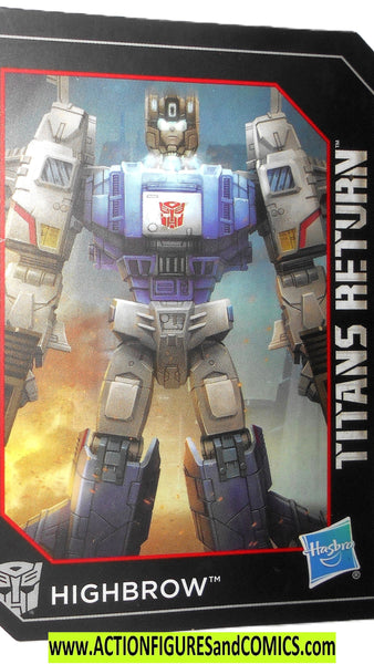 Highbrow Transformers HIGHBROW Titans Return Trading Card – ActionFiguresandComics
