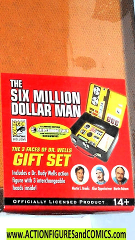 Six Million Dollar Man 3 faces lunch box thermos moc mib