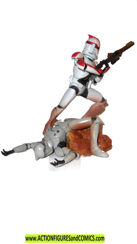 star wars action figures CLONE TROOPER red Unleashed 2006