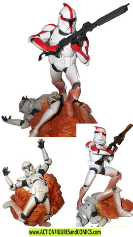 star wars action figures CLONE TROOPER red Unleashed 2006