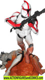 star wars action figures CLONE TROOPER red Unleashed 2006