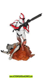 star wars action figures CLONE TROOPER red Unleashed 2006