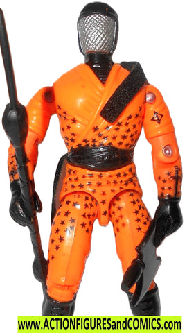 gi joe SLICE 1993 v2 orange ninja force w ax staff