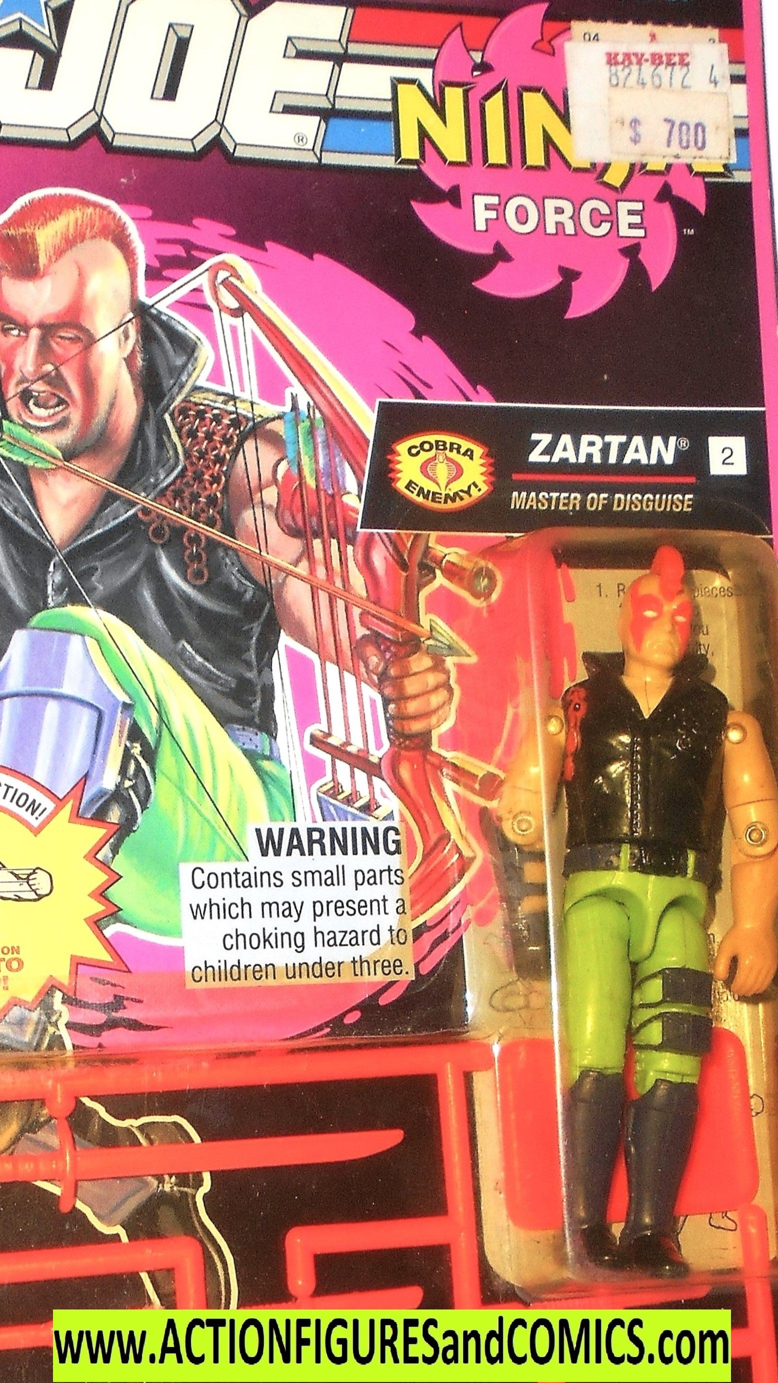 Gi joe ZARTAN 1993 v2 ninja force vintage complete moc –  ActionFiguresandComics