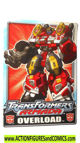 Overload Action Sticker Transformers OVERLOAD 2002 Armada Sticker Trading card ...