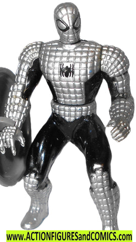 Marvel die cast SPIDER-MAN silver 1996 animated toy biz