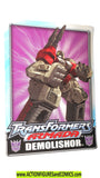 Transformers DEMOLISHER 2002 Armada Sticker Trading card