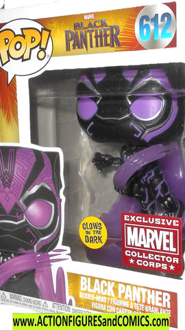 Funko Pop Marvel BLACK PANTHER 612 bobble-head vinyl moc mib