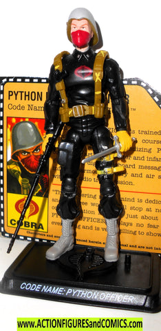 Python Soldier gi joe Cobra PYTHON TROOPER complete v2 soldier officer ...