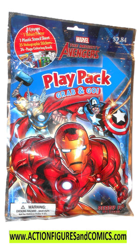 Marvel AVENGERS PLAY PACK 2013 stickers crayons moc mib
