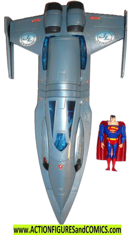 Justice league unlimited JAVELIN Superman jet plane dc 100
