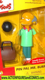 Simpsons MR BURNS pin pal toyfare bowling playmates moc mib