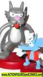Simpsons ITCHY & SCRATCHY 2001 series 4 cat mouse wos fig