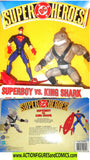 Total Justice JLA SUPERBOY KING SHARK 1999 dc universe mib moc