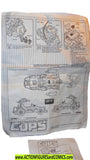 Cops 'n Crooks ROADSTER INSTRUCTIONS 1988 vintage part