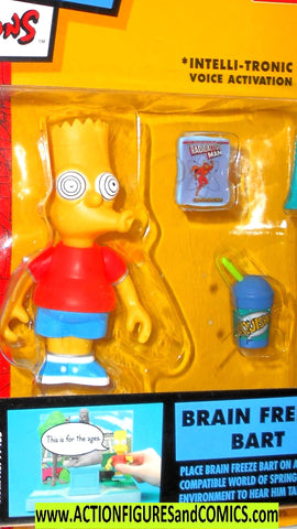 simpsons BART Brain Freeze playmates 2004 series 16 moc