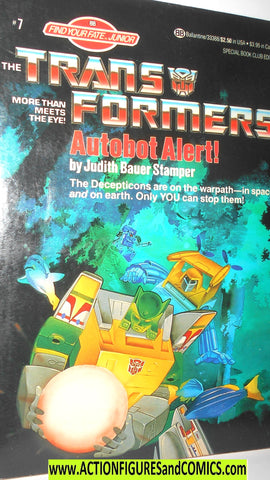 Transformers AUTOBOT ALERT 1986 book vintage new
