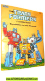 Transformers COLORING BOOK 1984 marvel book 3