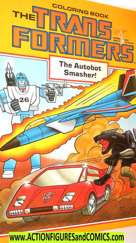 Transformers COLORING BOOK 1984 marvel book 6