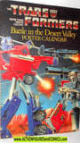 Transformers POSTER CALENDER Fold out book 1985