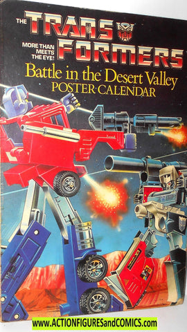 Transformers POSTER CALENDER Fold out book 1985