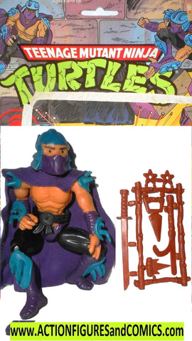 teenage mutant ninja turtles SHREDDER 1988 w FULL card