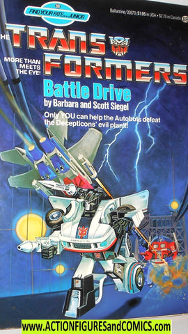 Transformers BATTLE DRIVE 1985 book vintage new