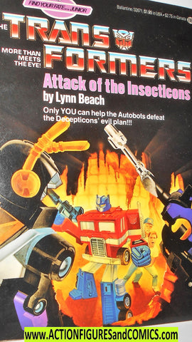 Transformers ATTACK of the INSECTICONS 1985 book vintage