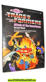 Transformers ATTACK of the INSECTICONS 1985 book vintage