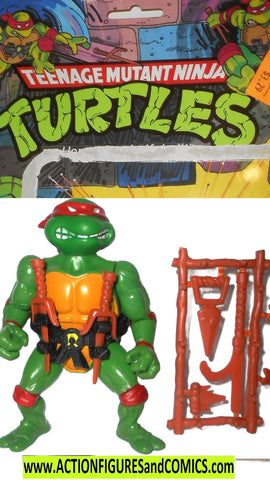 teenage mutant ninja turtles RAPHAEL 1988 100% w FULL card